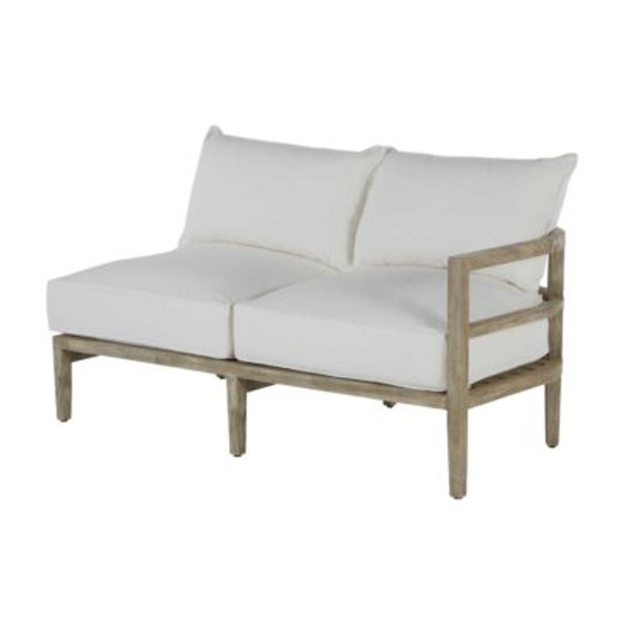 patio Summer Classics Santa Barbara Teak Right Facing Arm