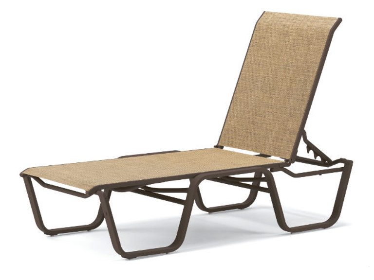 Patio Telescope Aruba Armless Chaise Lounge - Set Of 2