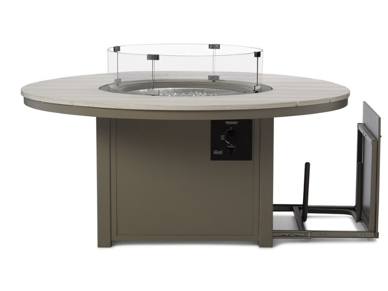 Patio Telescope Casual 42in Round MGP Top Fire Table