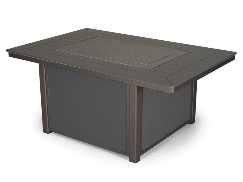 patio Telescope Casual 54in Rect. MGP Top Fire Table