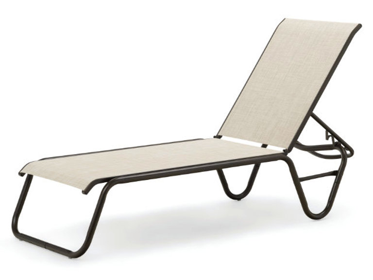 Patio Telescope Gardenella Armless Chaise Lounge - Set Of 4