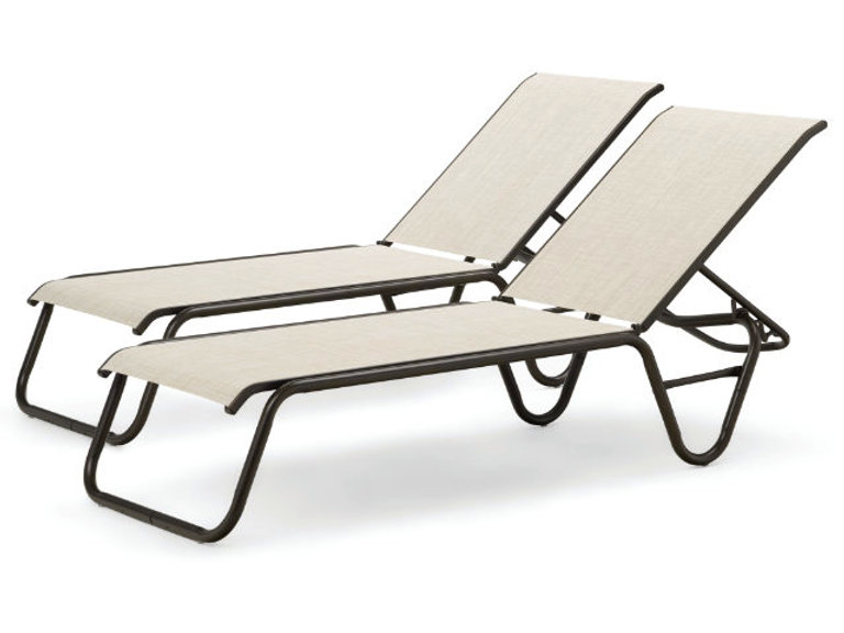 patio Telescope Gardenella Armless Chaise Lounge - Set of 4