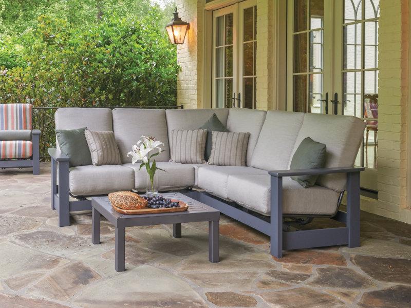 Patio Telescope Leeward Cushion Motion Sectional - Armless Single Seat