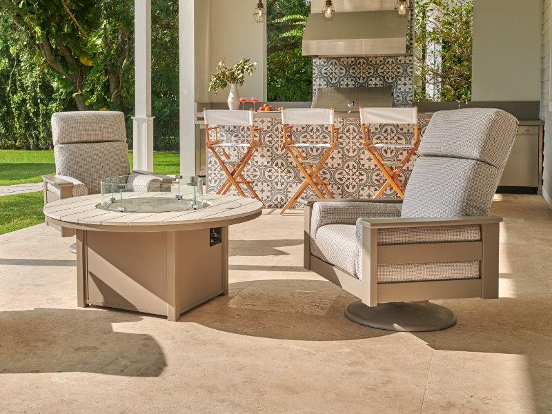 Patio Telescope Leeward Cushion Premier Swivel Rocker Chair