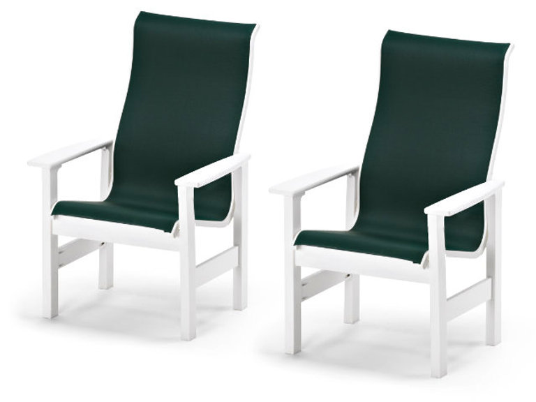patio Telescope Leeward Sling Supreme Arm Chair - Set of 2