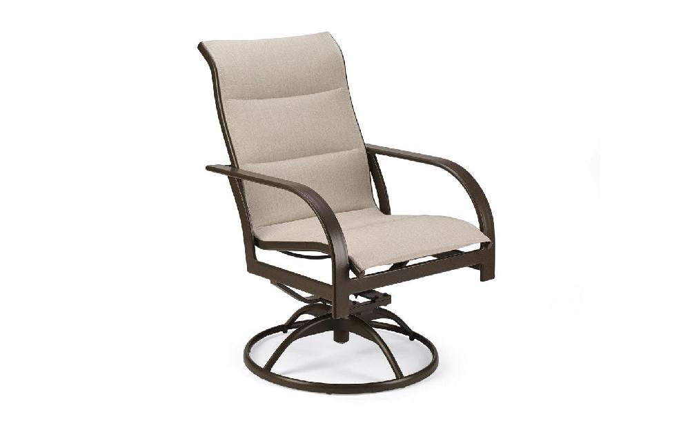 patio Winston Key West Padded Sling High Back Swivel Rocker Chair - Set of 2