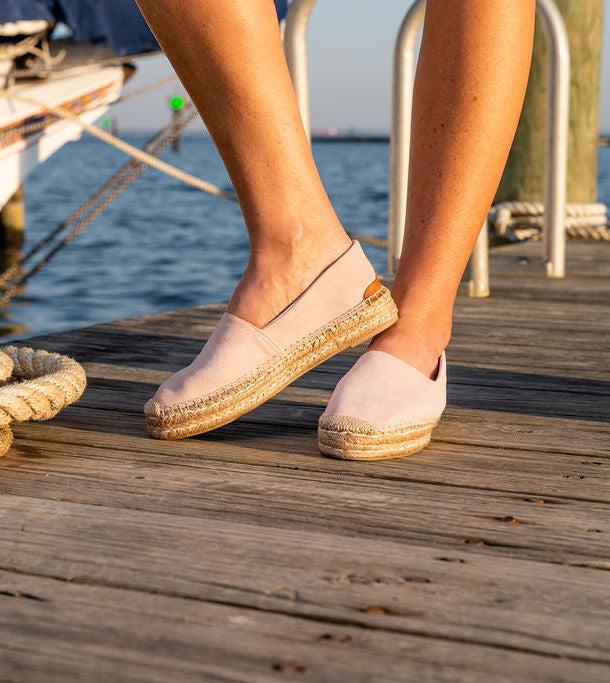 Patricia Green Patricia Green Women’s Abigail Slip On Espadrille In Blush Pink