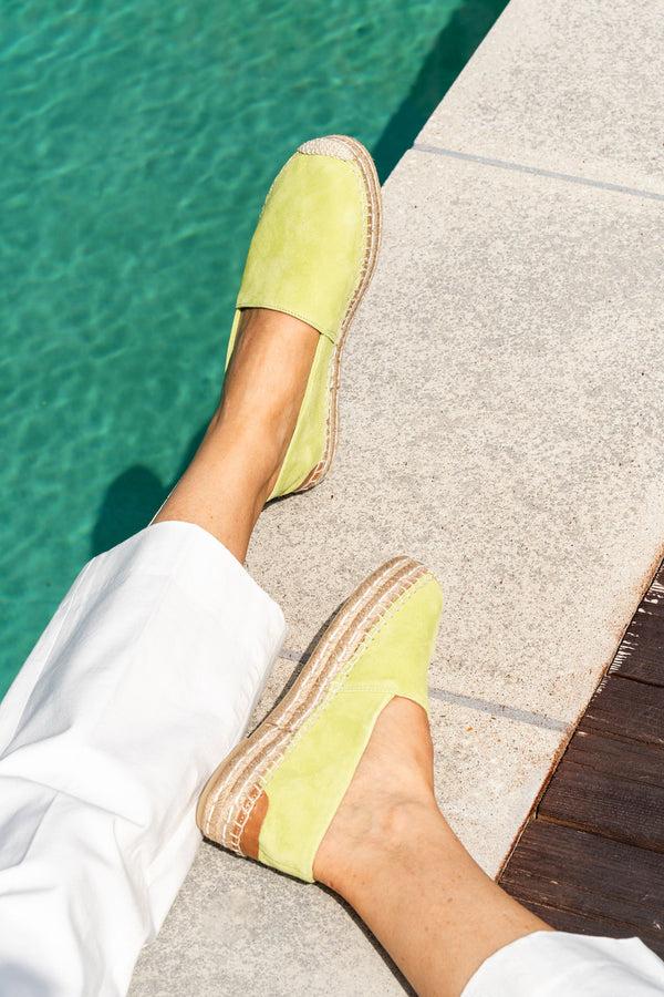 Patricia Green Patricia Green Women’s Abigail Slip On Espadrille In Lime