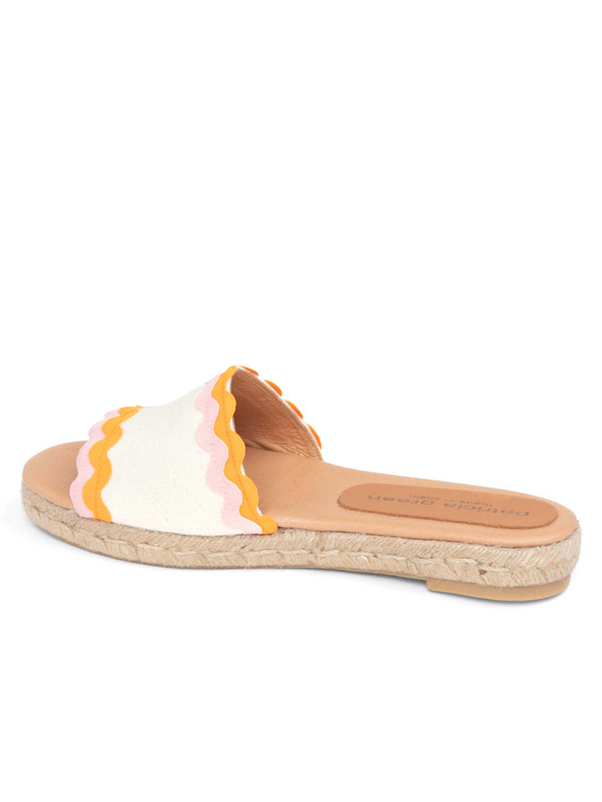 Patricia Green Patricia Green Women’s Ava Ric Rac Slide In Pink/Orange