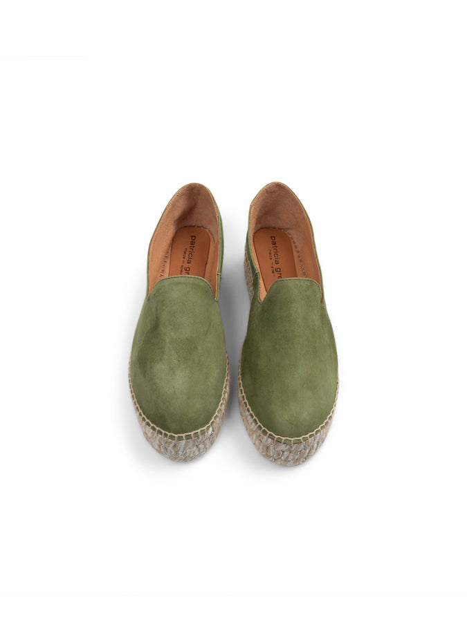 Patricia Green Patricia Green Women’s Avery Espadrille Loafer In Olive Suede