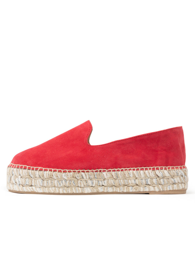 Patricia Green Patricia Green Women’s Avery Espadrille Loafer In Red Suede
