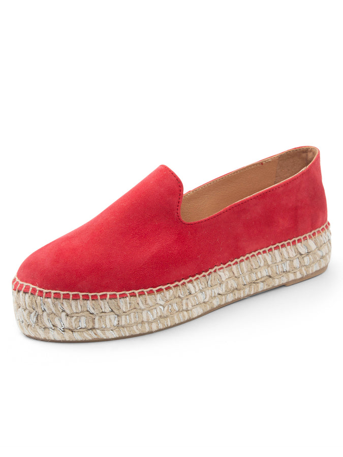 patricia green Patricia Green Women’s Avery Espadrille Loafer in Red Suede