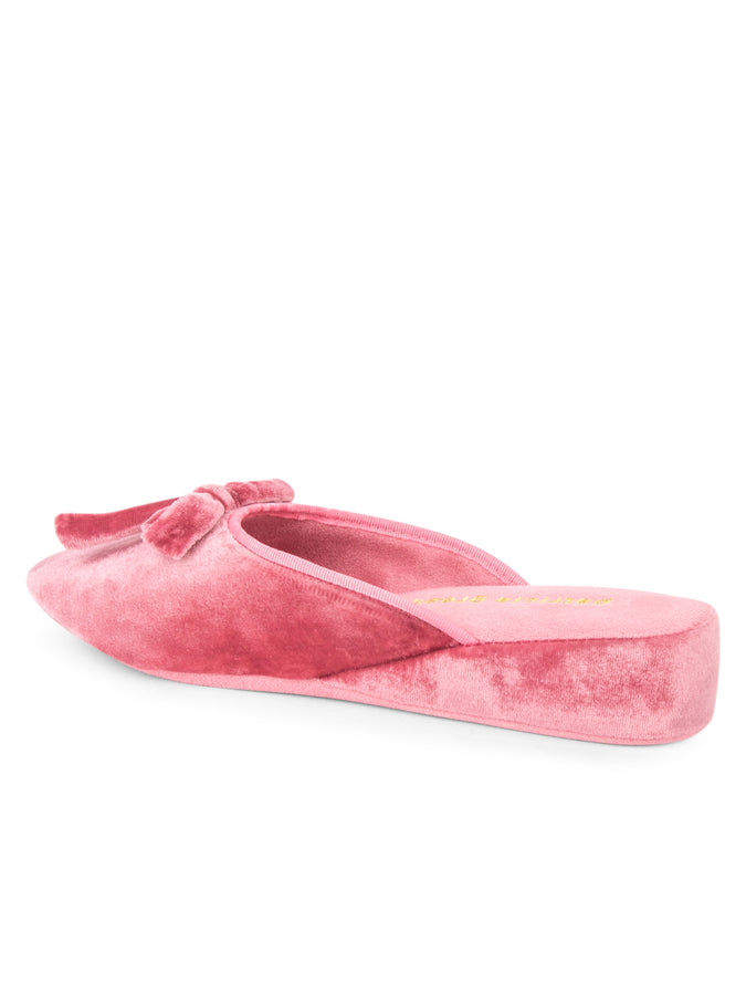 Patricia Green Patricia Green Women’s Bardot Velvet Slip-On Slipper In Rose Pink