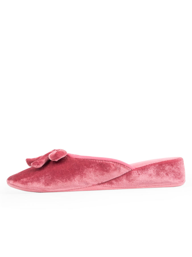 Patricia Green Patricia Green Women’s Bardot Velvet Slip-On Slipper In Rose Pink
