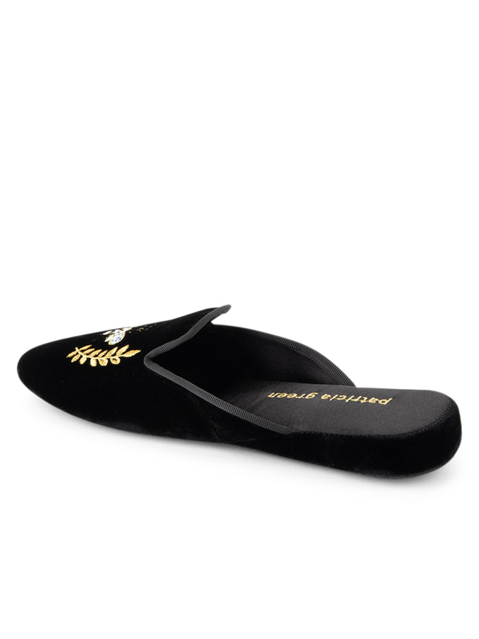 Patricia Green Patricia Green Women’s Beatrice Velvet Slipper In Black