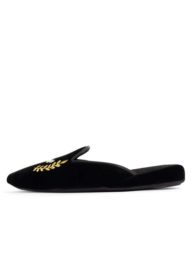 Patricia Green Patricia Green Women’s Beatrice Velvet Slipper In Black