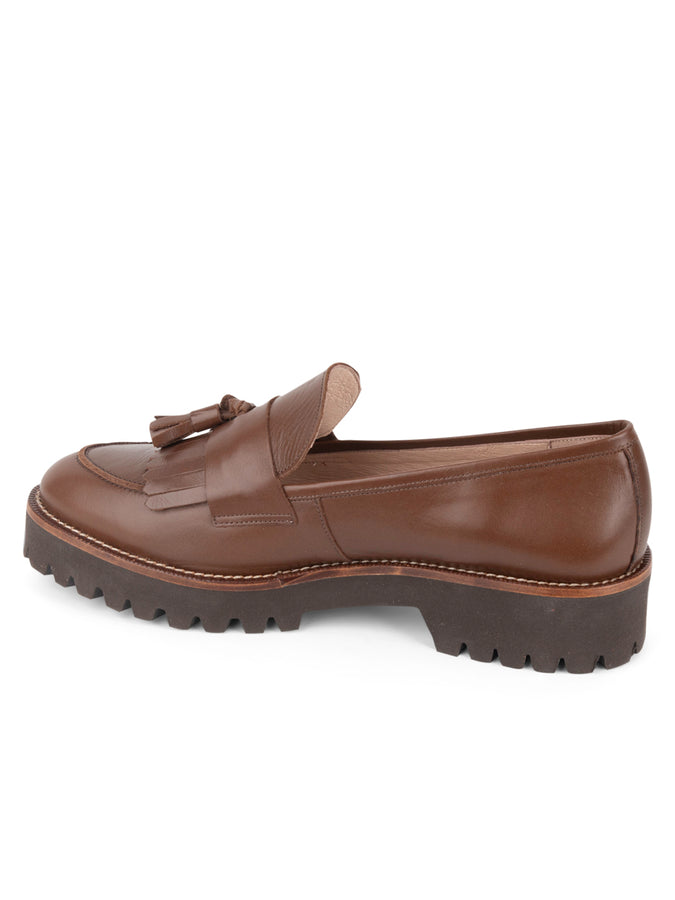 Patricia Green Patricia Green Women’s Beckham Tassel Lug Loafer In Chocolate