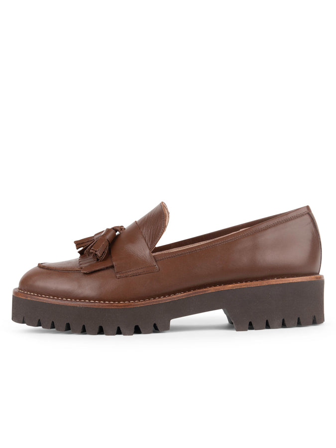 Patricia Green Patricia Green Women’s Beckham Tassel Lug Loafer In Chocolate