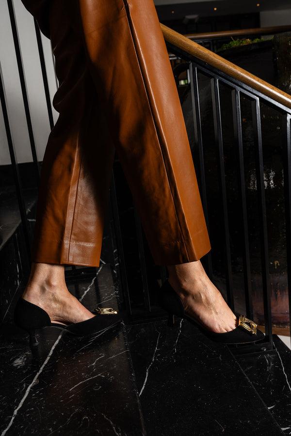 Patricia Green Patricia Green Women’s Bella D'Orsay Kitten Heel In Black Suede