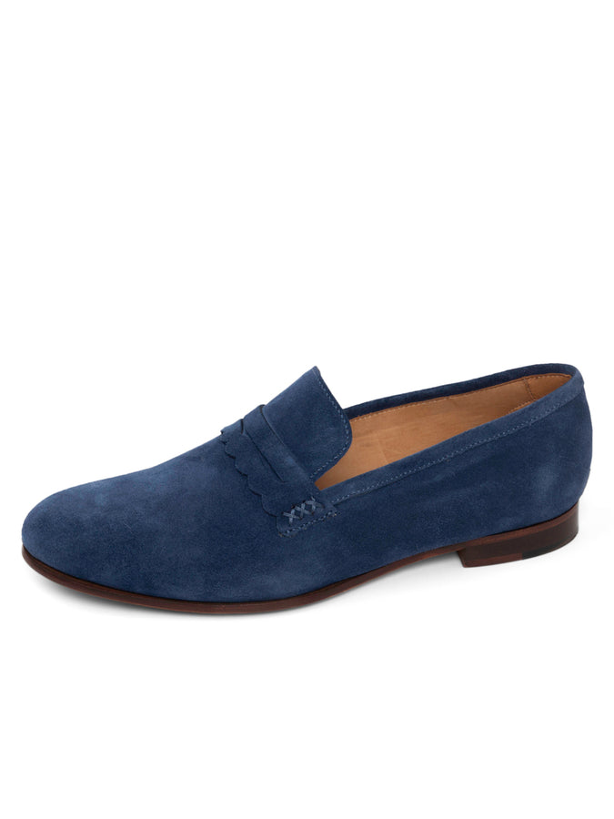 patricia green Patricia Green Women’s Blair Penny Loafer in Navy Suede patricia green Patricia Green Women’s Blair Penny Loafer in Navy Suede