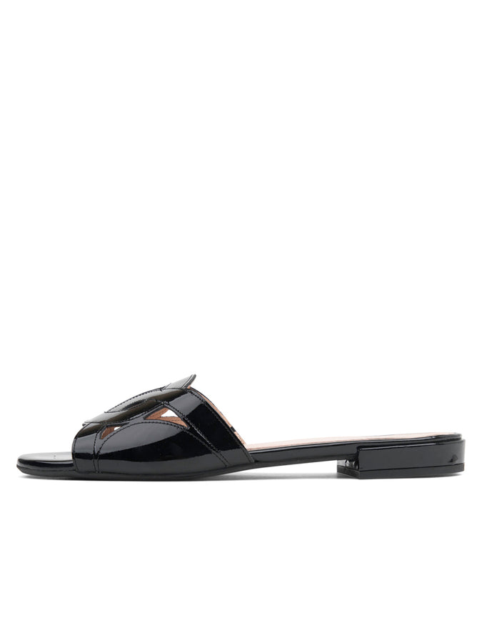 Patricia Green Patricia Green Women’s Boca Slip-On Sandal In Black Patent