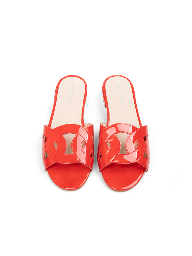 Patricia Green Patricia Green Women’s Boca Slip-On Sandal In Red Patent