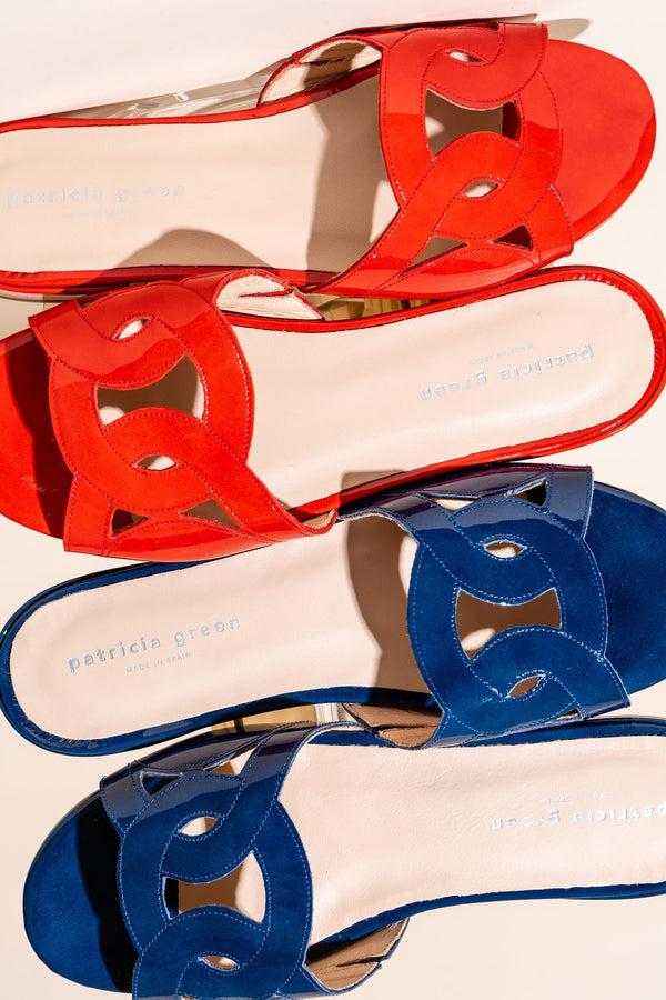 Patricia Green Patricia Green Women’s Boca Slip-On Sandal In Red Patent