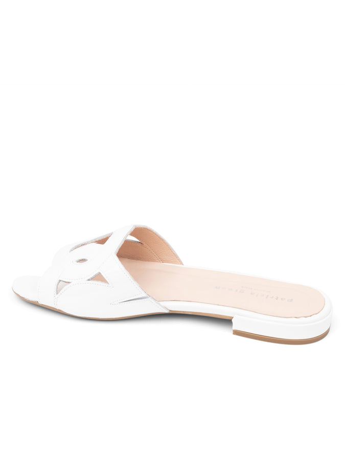 Patricia Green Patricia Green Women’s Boca Slip-On Sandal In White Patent