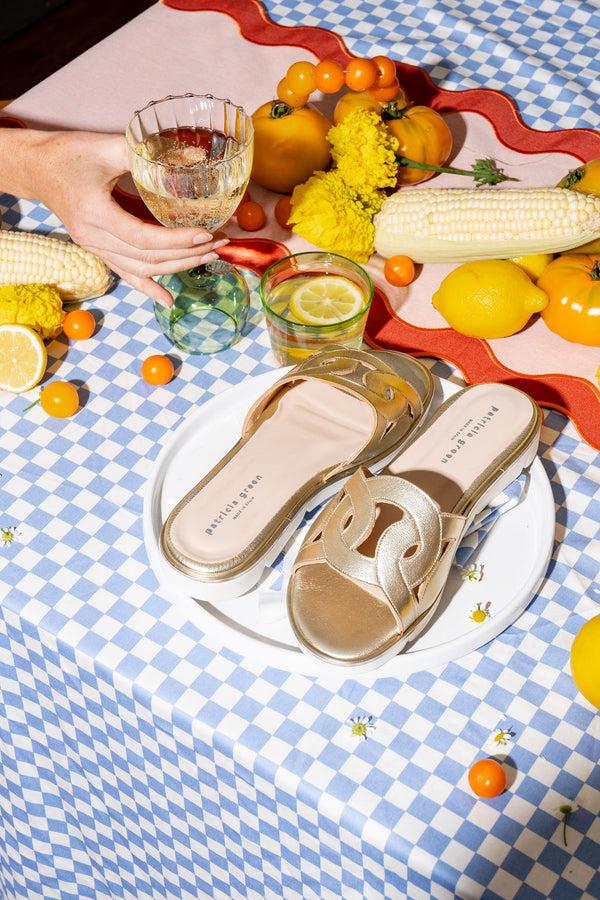 Patricia Green Patricia Green Women’s Boca Sport Sandal In Gold Leather