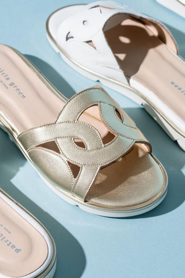 Patricia Green Patricia Green Women’s Boca Sport Sandal In Gold Leather