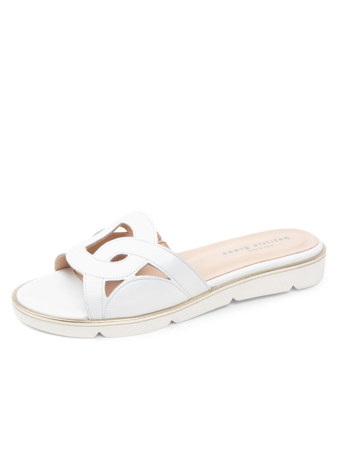 patricia green Patricia Green Women’s Boca Sport Sandal in White Leather