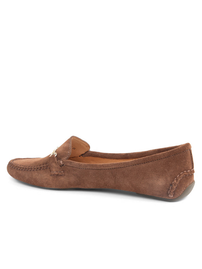 Patricia Green Patricia Green Women’s Caroline Horsebit Driver In Chocolate Suede