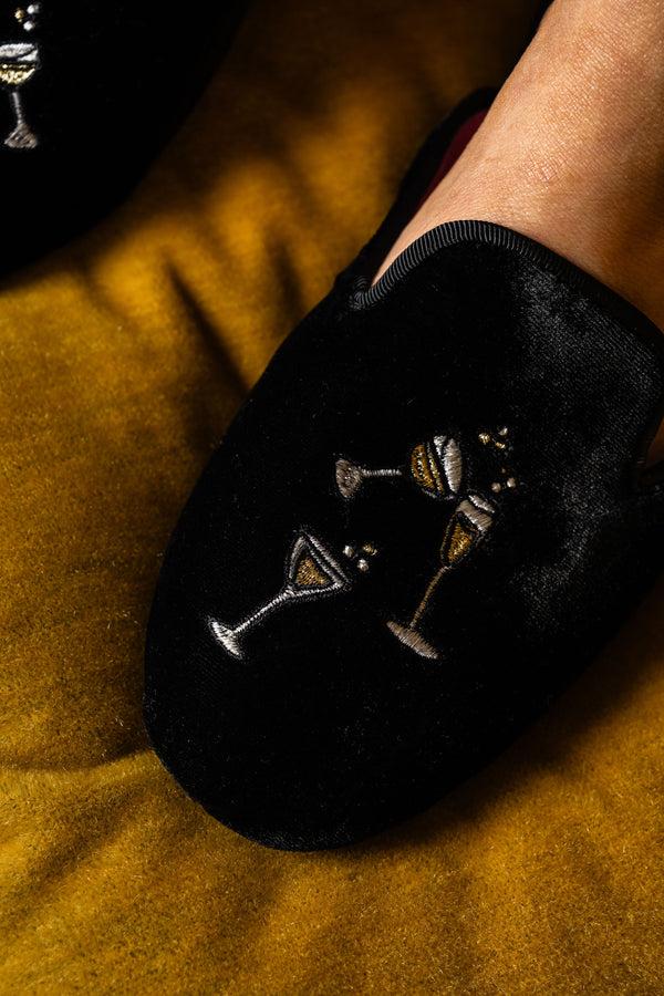 Patricia Green Patricia Green Women’s Champagne Slipper In Black