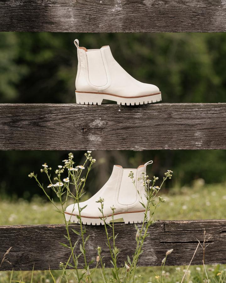 Patricia Green Patricia Green Women’s Chelsea Lug Sole Bootie In Cream