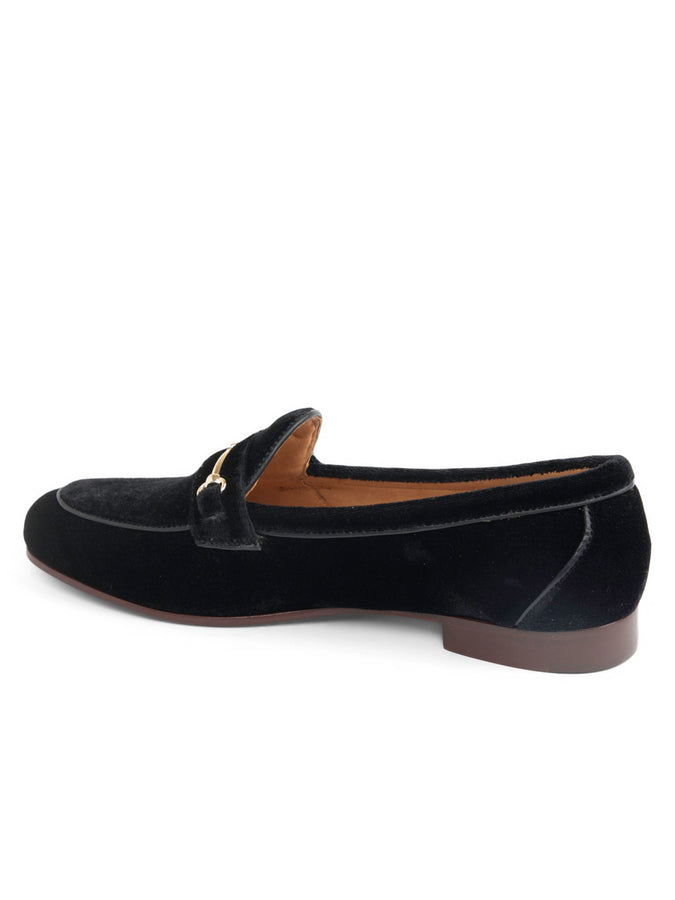 Patricia Green Patricia Green Women’s Chloe Horsebit Belgian Loafer In Black Velvet