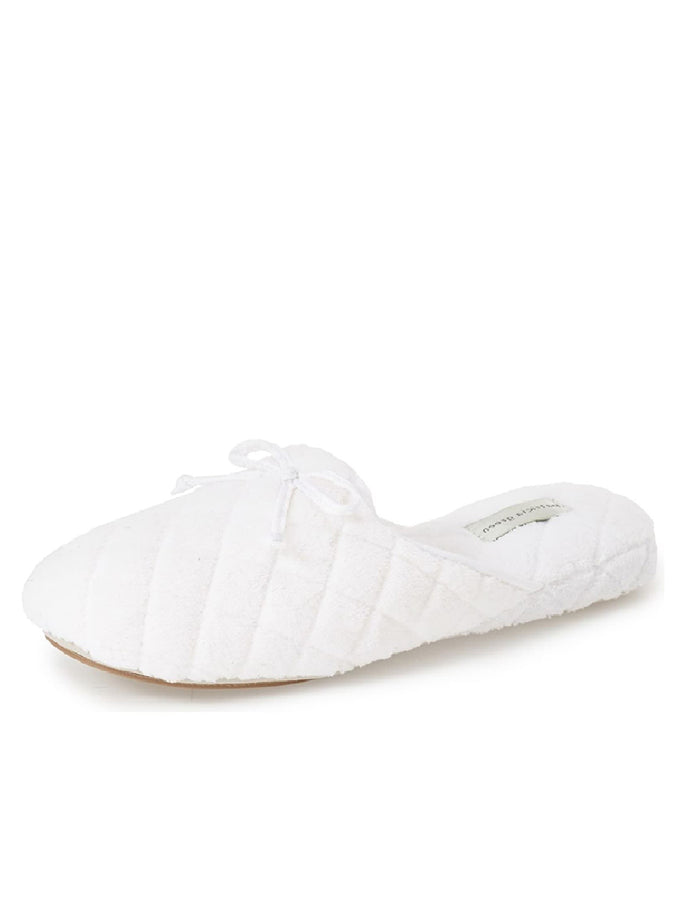 patricia green Patricia Green Women’s Chloe Microterry Slipper in White