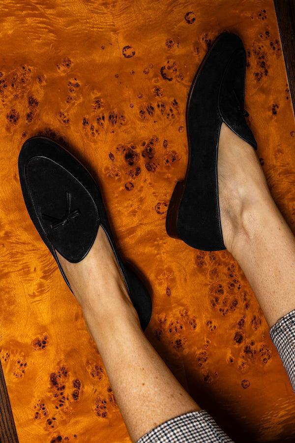 Patricia Green Patricia Green Women’s Coco Belgian Loafer In Black Suede