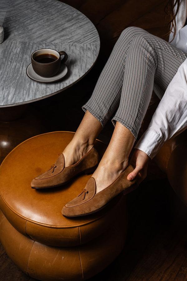 Patricia Green Patricia Green Women’s Coco Belgian Loafer In French Roast Suede