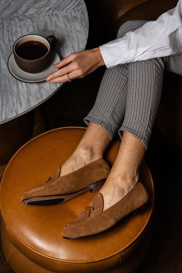 Patricia Green Patricia Green Women’s Coco Belgian Loafer In French Roast Suede