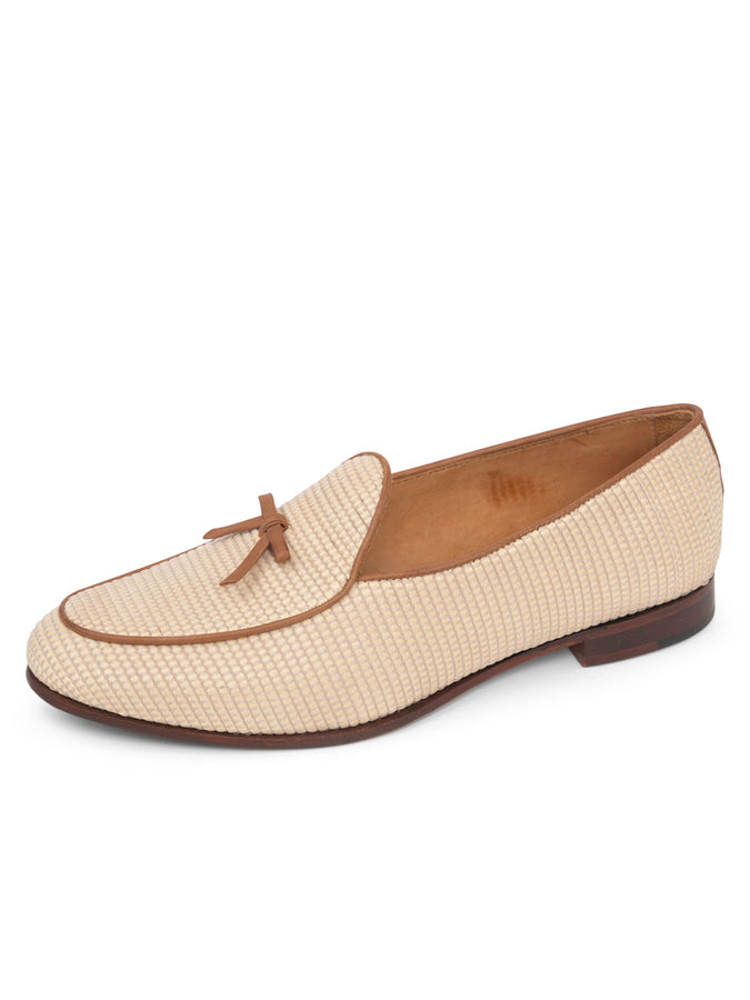 patricia green Patricia Green Women’s Coco Belgian Loafer in Natural Raffia