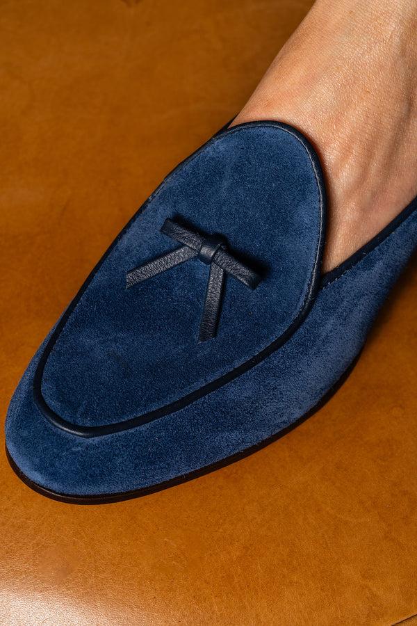 Patricia Green Patricia Green Women’s Coco Belgian Loafer In Navy Suede