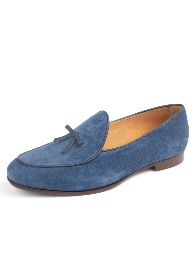 patricia green Patricia Green Women’s Coco Belgian Loafer in Navy Suede