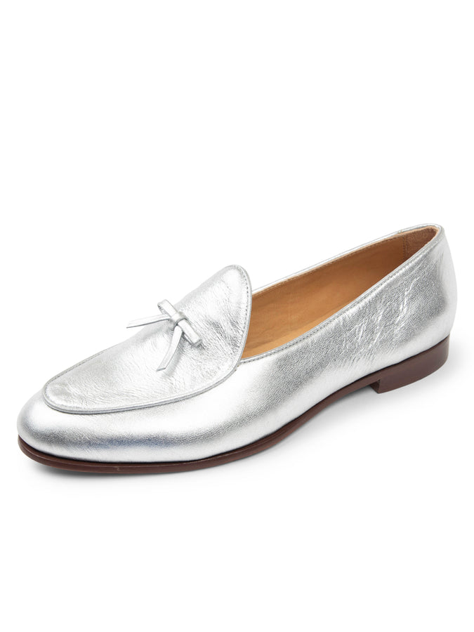 patricia green Patricia Green Women’s Coco Belgian Loafer in Silver