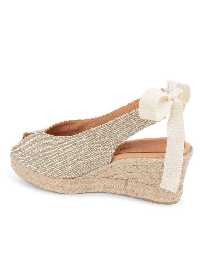 Patricia Green Patricia Green Women’s Dolce Slingback Espadrille In Natural Lurex