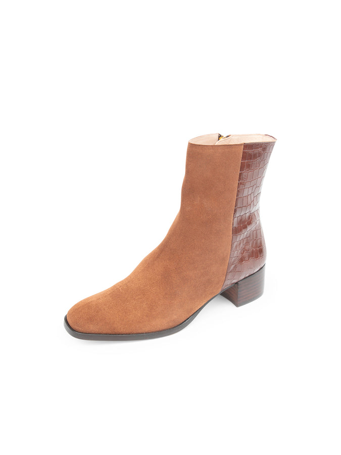 patricia green Patricia Green Women’s Dylan Croc Embellished Boot in Cognac patricia green Patricia Green Women’s Dylan Croc Embellished Boot in Cognac