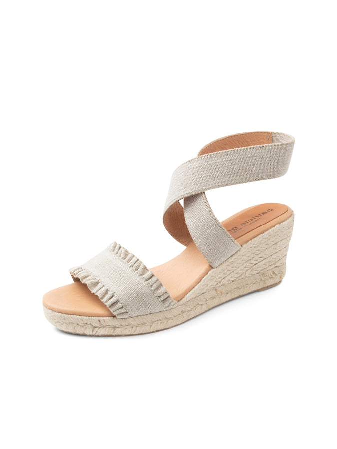 patricia green Patricia Green Women’s Easton Elastic Ankle Wrap Espadrille in Natural Canvas