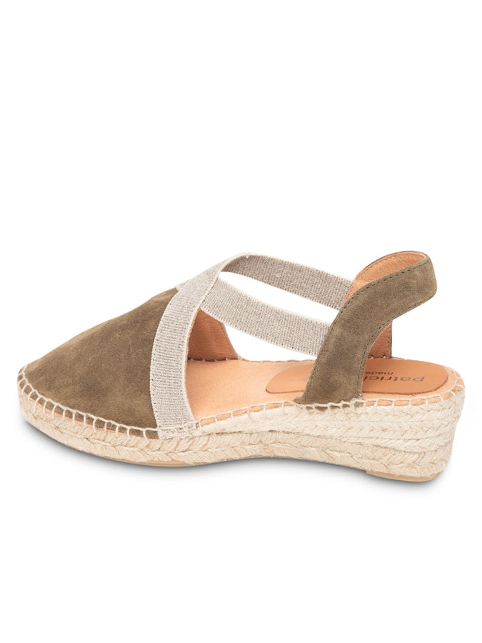 Patricia Green Patricia Green Women’s Grace Closed Toe Elastic Espadrille In Olive