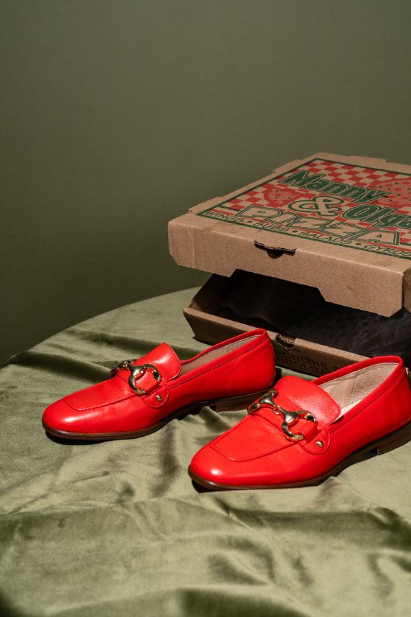 Patricia Green Patricia Green Women’s Harlow Horsebit Loafer In Red