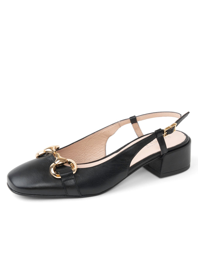 patricia green Patricia Green Women’s Harlow Horsebit Slingback in Black patricia green Patricia Green Women’s Harlow Horsebit Slingback in Black