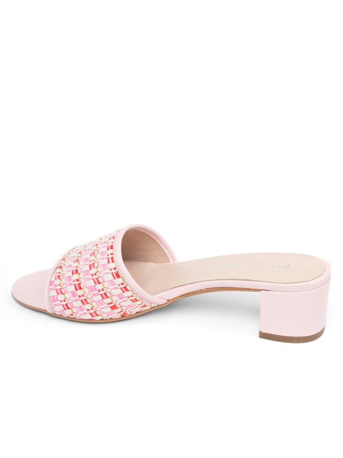 Patricia Green Patricia Green Women’s Harper Raffia Block Heel Sandal In Blush Pink